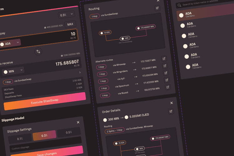 steelswap ui prototype